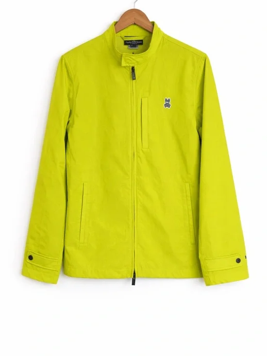 Psycho Bunny Lime Green Lightweight Zip Jacket - medium - Picture 1 of 16
